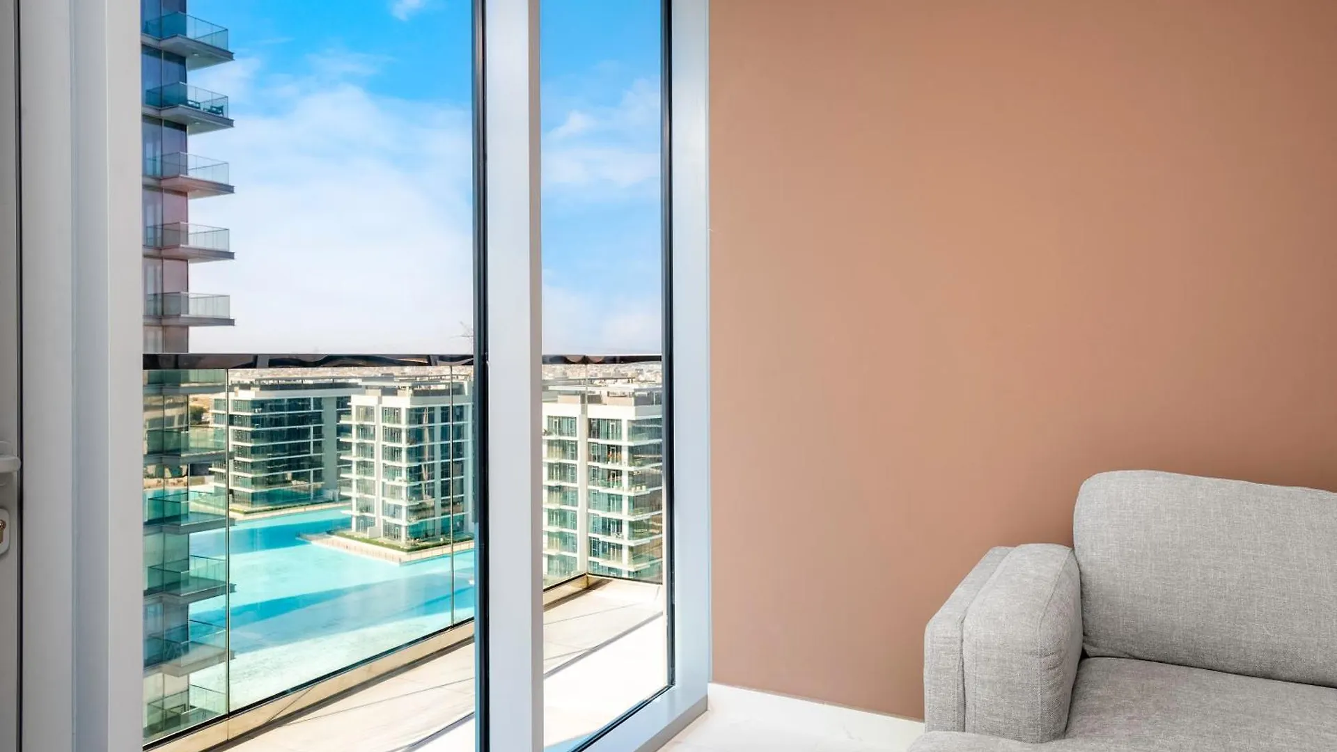 Bookable - District One, Crystal Lagos - 2 Bedroom With Study Dubai Apartment